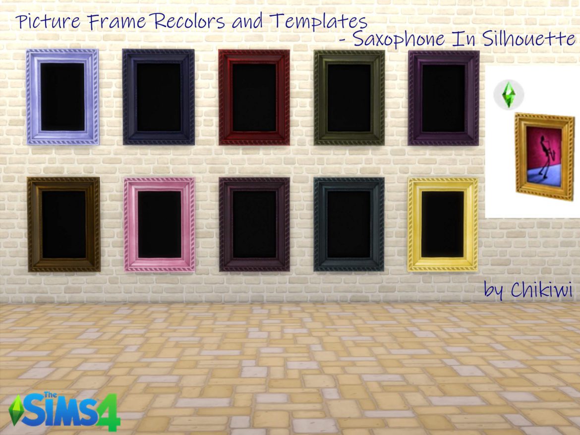 Picture Templates – Saxophone In Silhouette