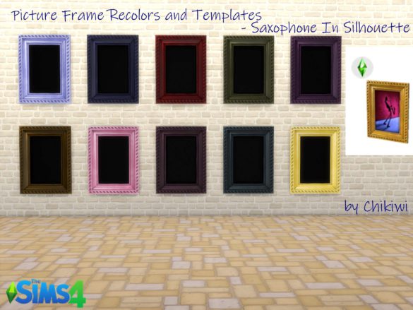Picture Templates – Saxophone In Silhouette