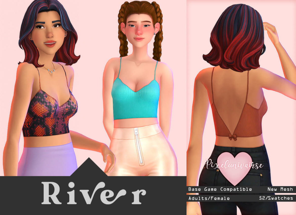Sims 4 pixelunivairse-River (top)