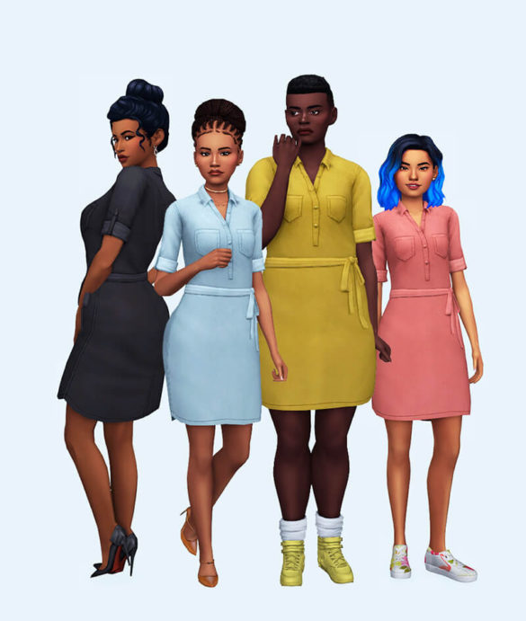 Sims 4 poutapilvi dress this was one of my simblreen