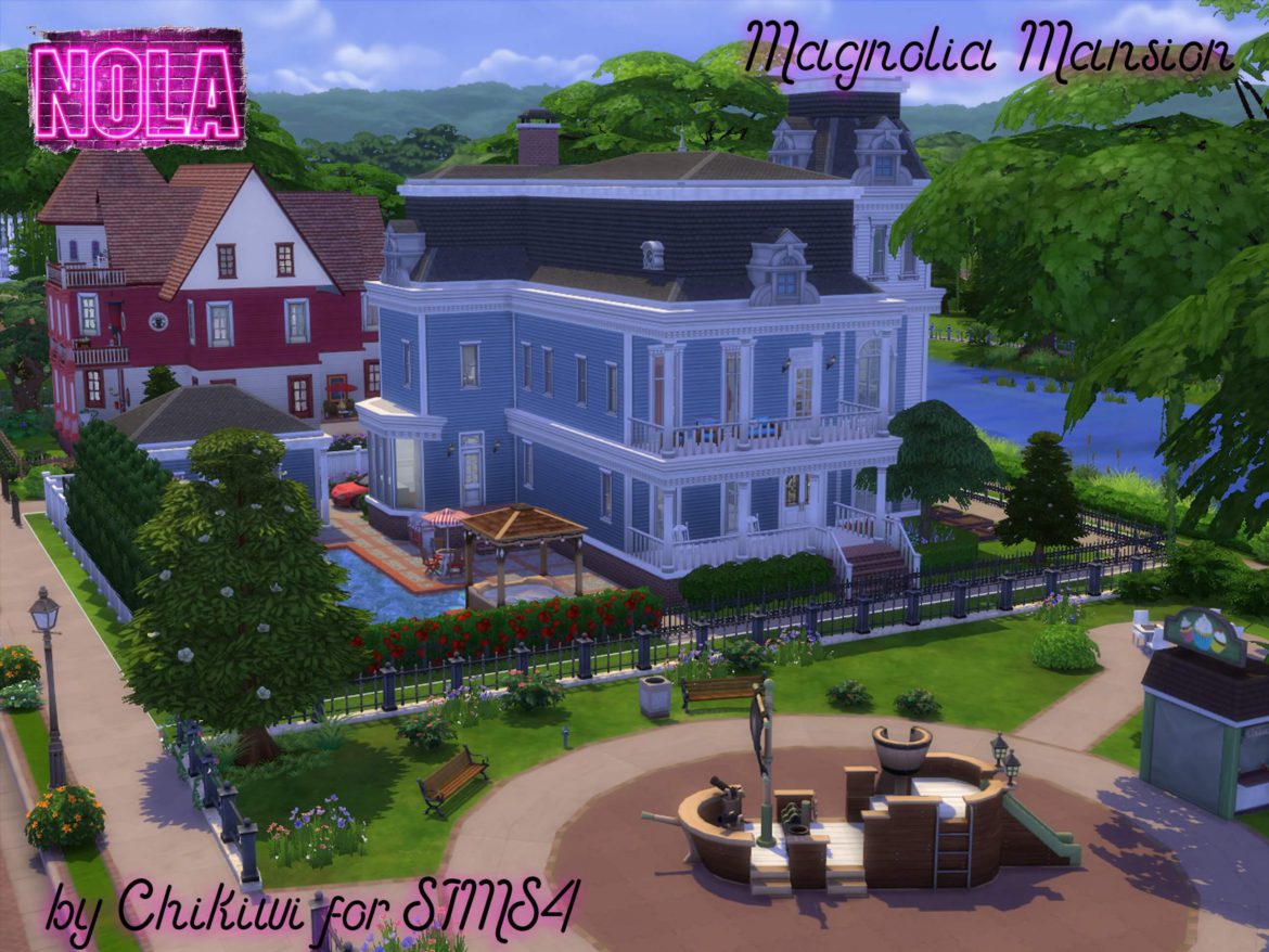 Sims 4 Residential – Magnolia Mansion, NOLA