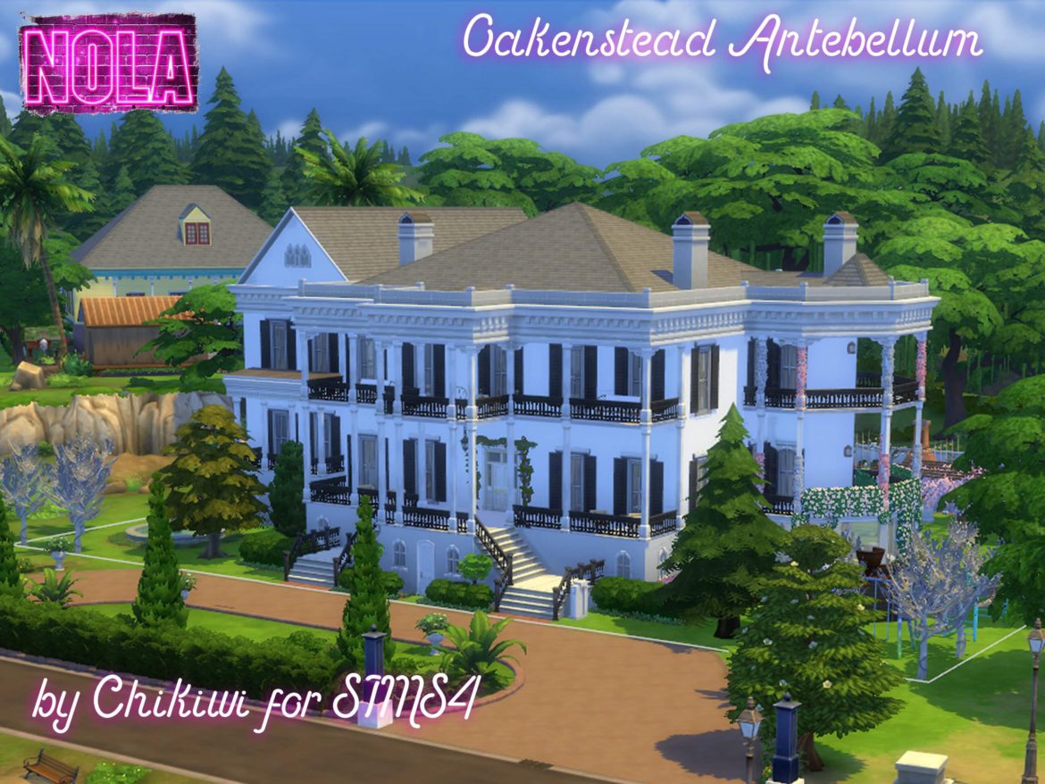 Sims 4 Residential – Oakenstead Antebellum, NOLA
