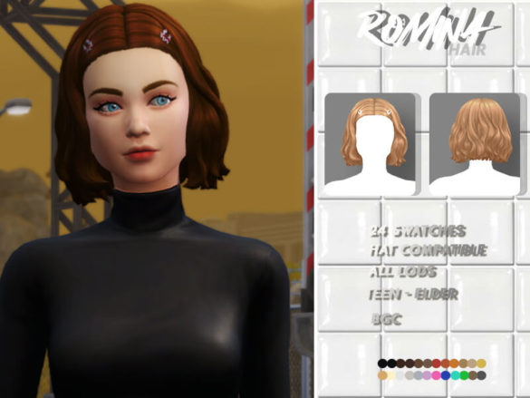 Sims 4 Romina Hair by sehablasimlish