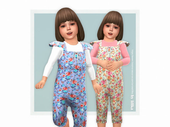 Sims 4 Rose Jumpsuit by lillka