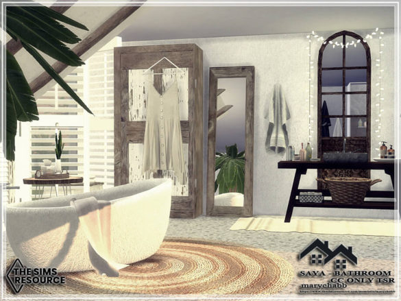 Sims 4 SAYA Bathroom by marychabb at TSR