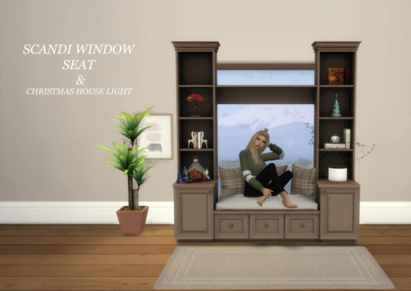 Scandi Window Seat & Christmas House Light