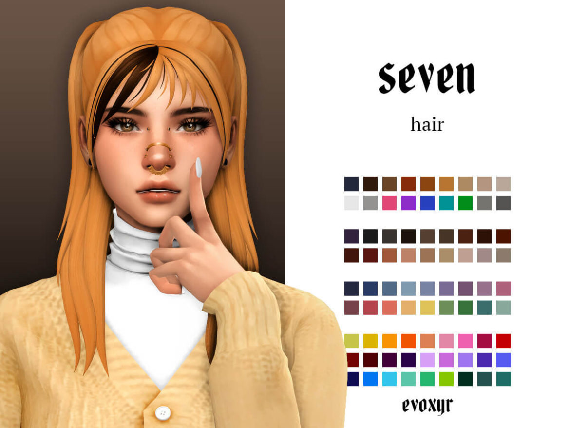 Sims 4 seven hair