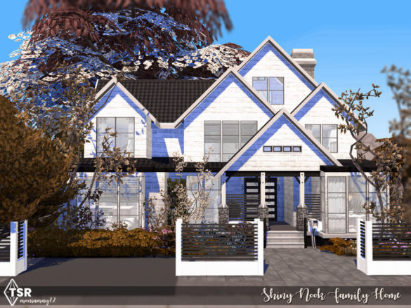 Sims 4 Shiny Nook Family House by Moniamay72