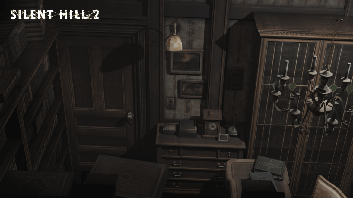 Sims 4 silent hill 2 born from a wish study room