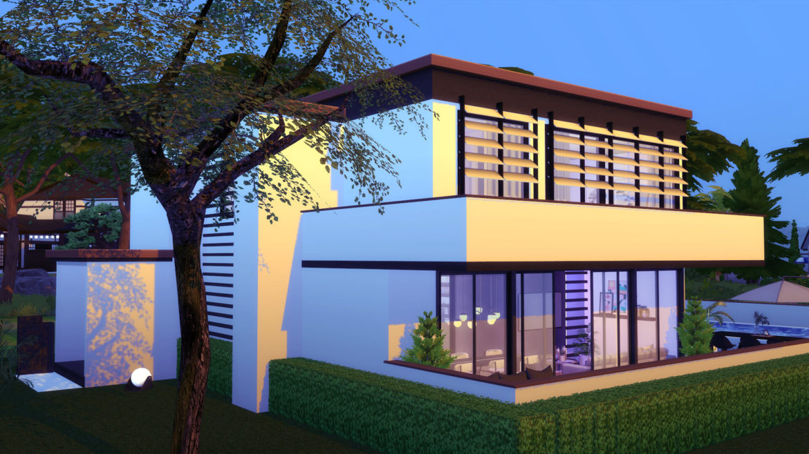 Sims 4 simbarb simbarb minimalist modern family home