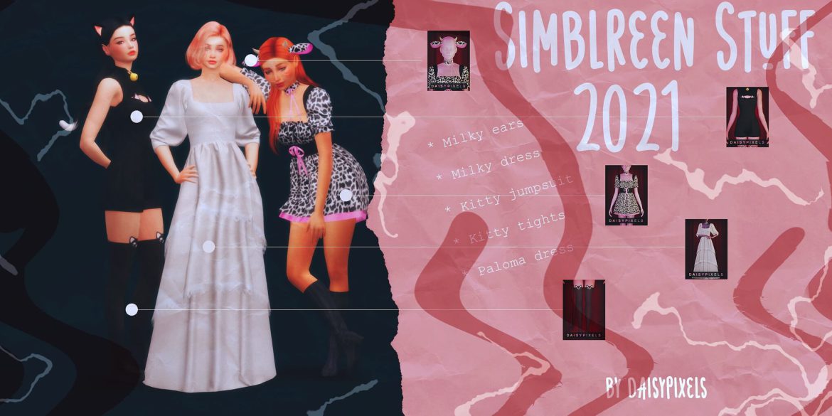 Sims 4 Simblreen 2021 Set by Anna at Daisy Pixels
