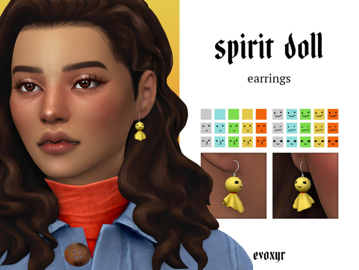 Sims 4 spiritdoll earrings