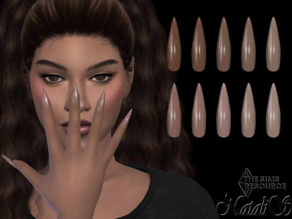 Sims 4 Stiletto nails by NataliS