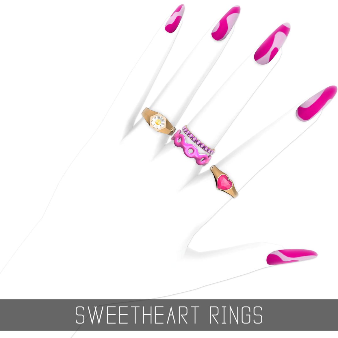Sims 4 SWEETHEART RINGS by SIMplicity