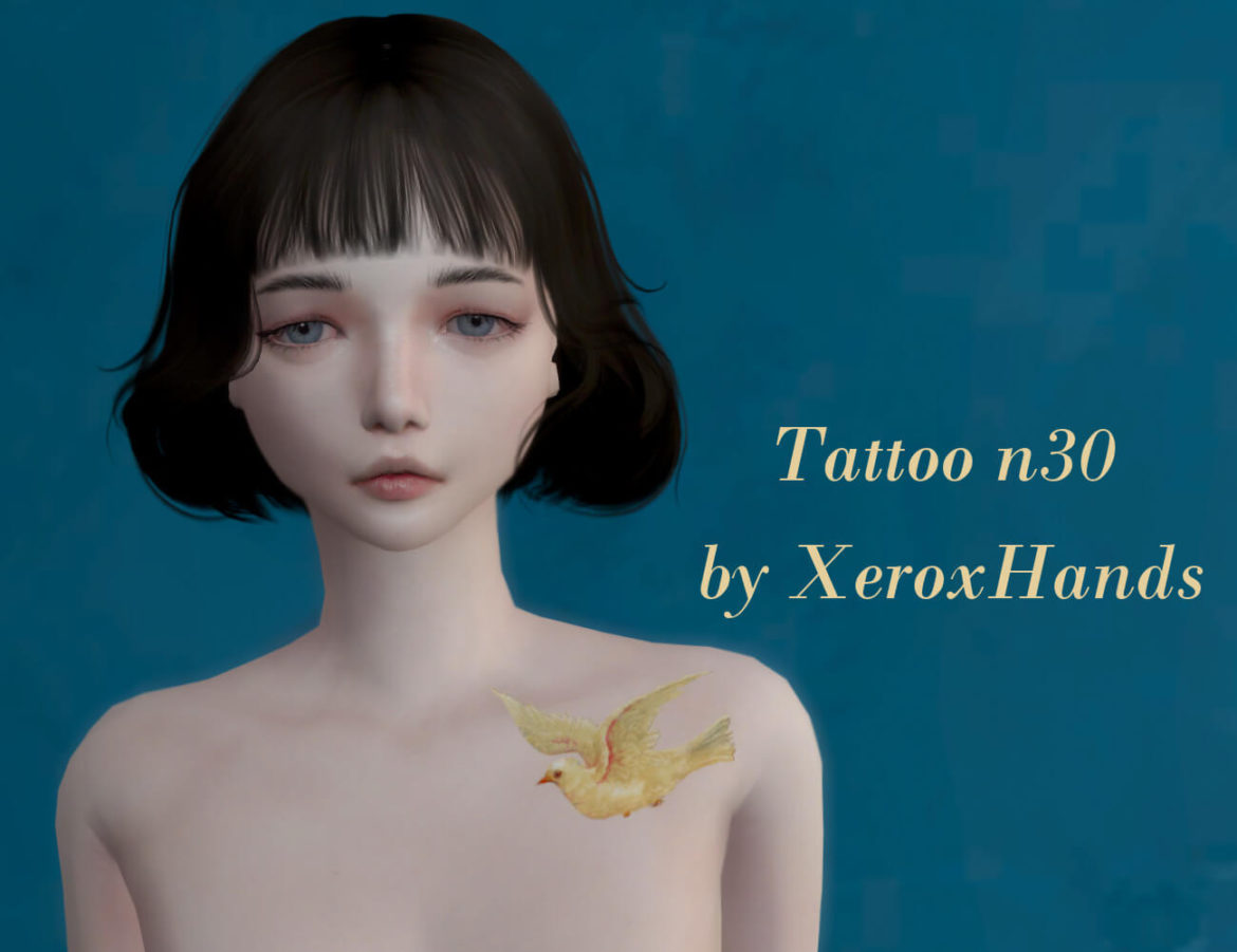 Sims 4 tattoo n30 all genders teen