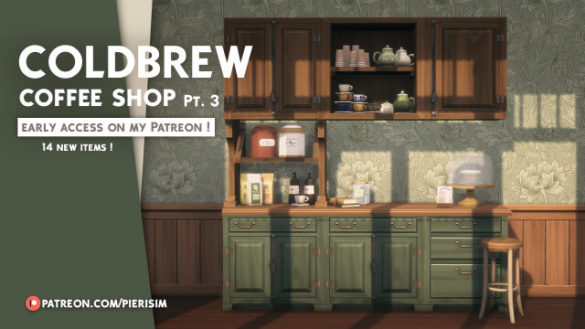 Sims 4 The COLDBREW coffee shop pt. 3