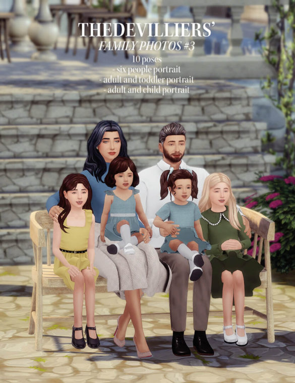 Sims 4 thedevilliers family portraits 3 10 poses