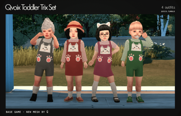 Sims 4 toddler trix set