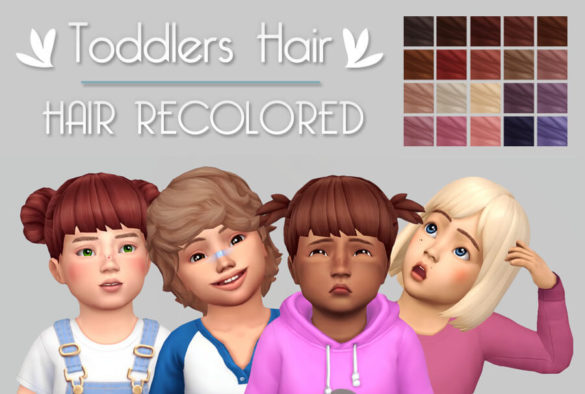 Sims 4 toddlers hair recolors