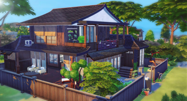 Sims 4 Traditional Japanese old house - MiCat Game