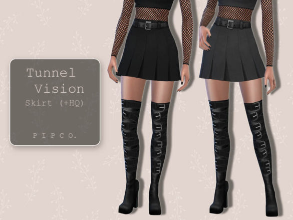 Sims 4 Tunnel Vision Skirt by Pipco