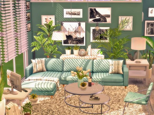 Sims 4 Urban Living Room by Flubs79 at TSR