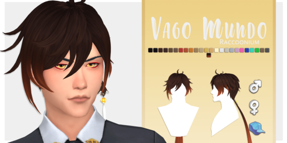 Sims 4 Vago Mundo hair – hairpin