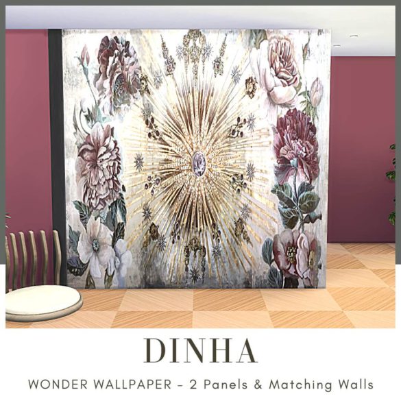 WONDER WALLPAPER – 2 Panels & Matching Walls