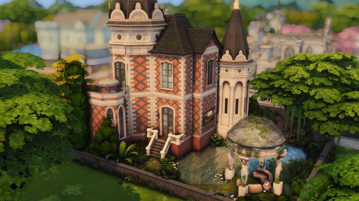 Sims 4 yesterwind gothic residential