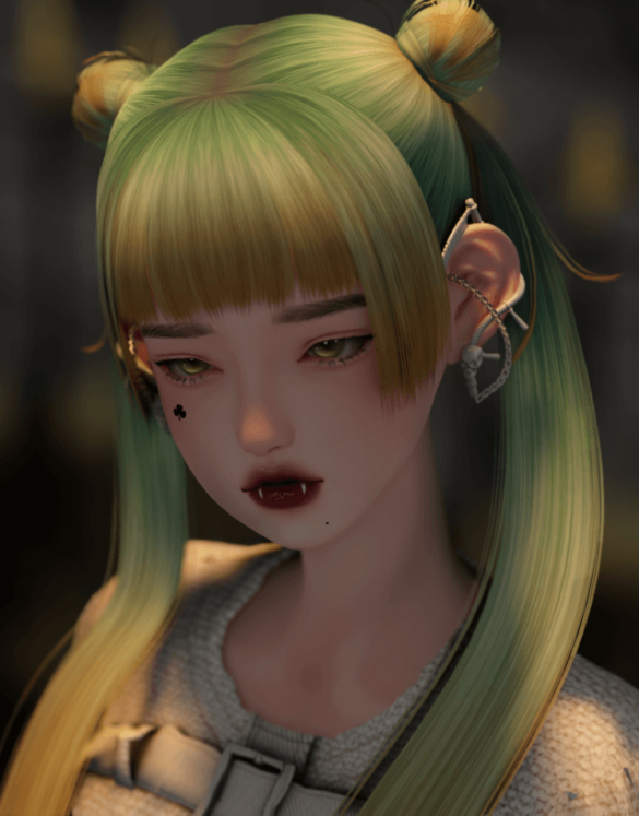 Sims 4 [ZAO]Death Sickle Earring