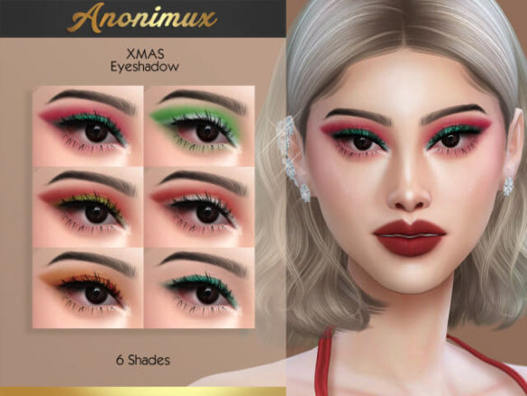 Sims 4 anonimux xmas eyeshadow