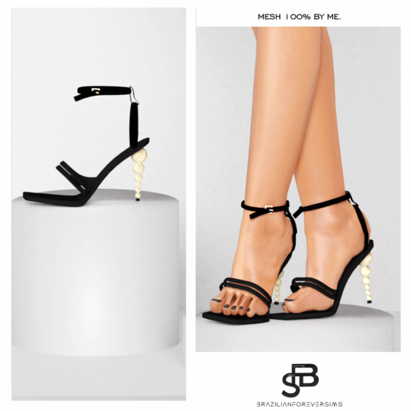Sims 4 antonella high sandal all lods 3 swatches