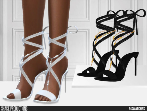 Sims 4 Bohemian Wedding Heels by ShakeProductions at TSR