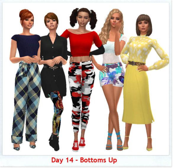 Sims 4 Bottoms Up set at Sims4Sue