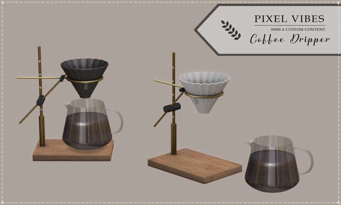 Sims 4 coffee dripper and carafe