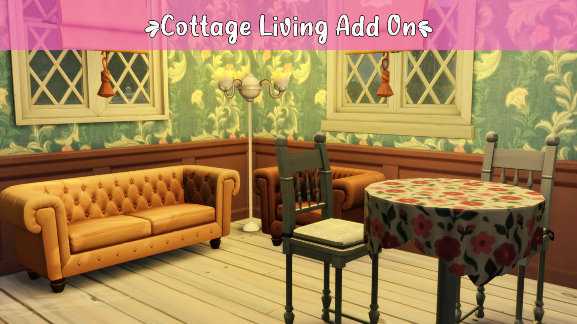 Sims 4 cottage living add on all cc on this pack