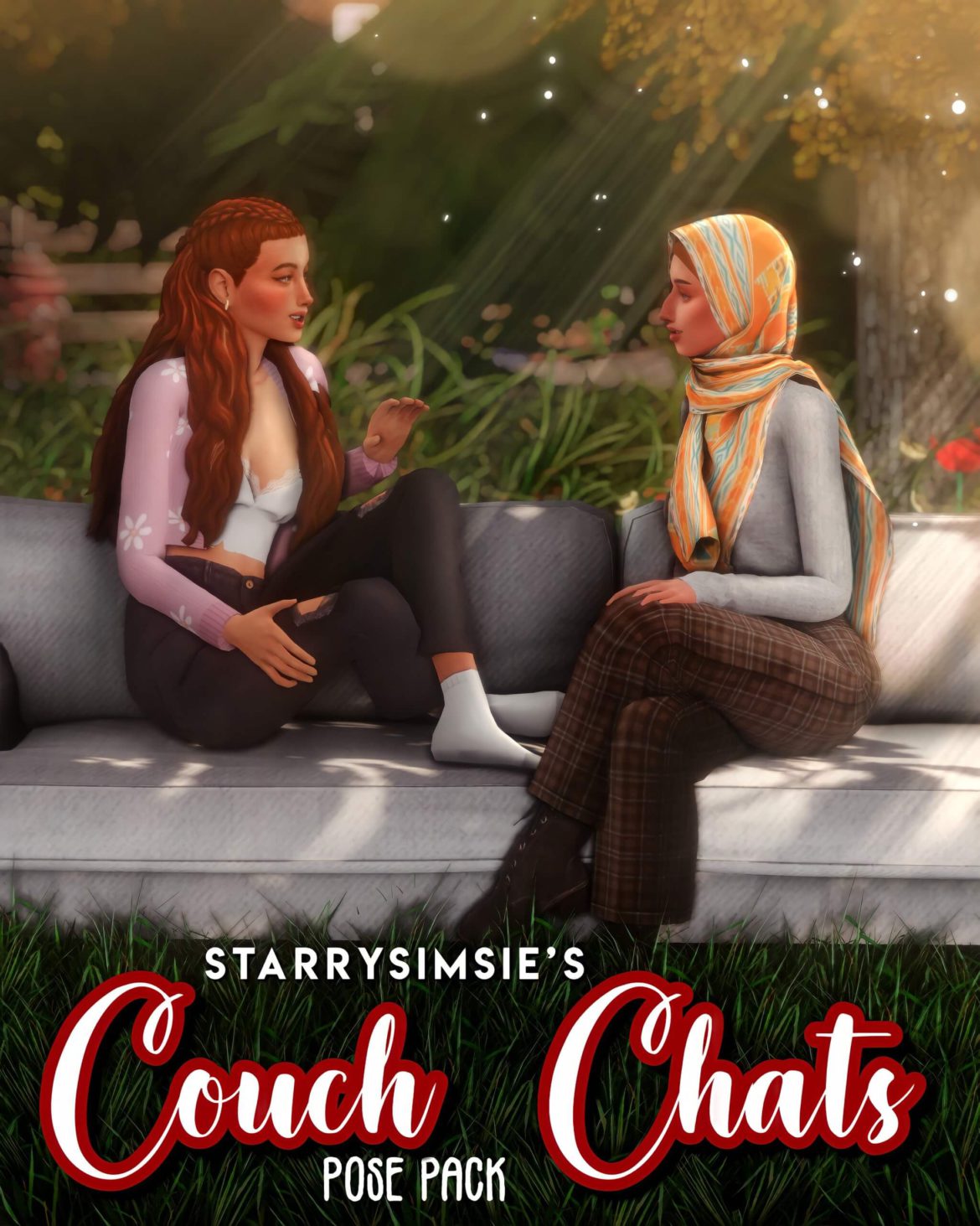 Sims 4 Couch Chats pose pack