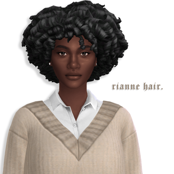 Sims 4 curly bunch