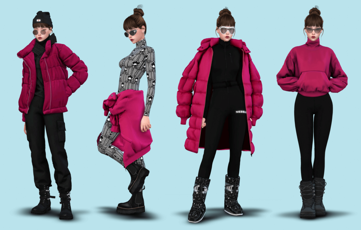 Sims 4 eat my powder lookbook