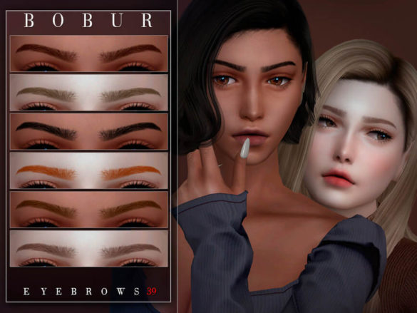 Sims 4 eyebrows 39 by bobur