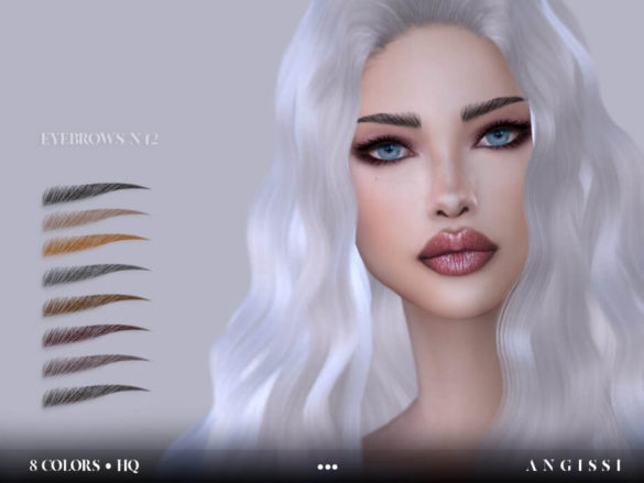 Sims 4 Eyebrows n42 by ANGISSI at TSR