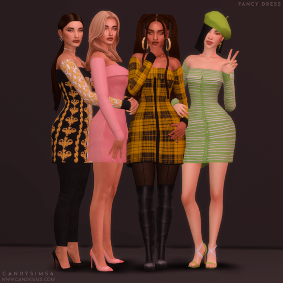 Sims 4 fancy dress a cute dress