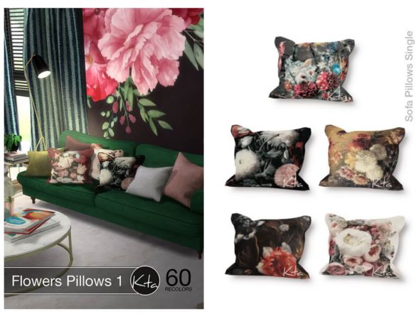 Sims 4 Flowers Pillows 1 at Ktasims