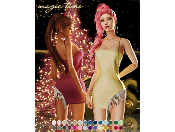 Dress Magic Time Side Tassel Mini