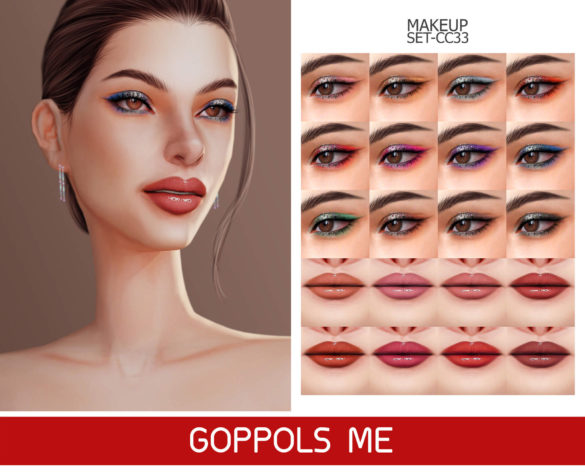Sims 4 gpme gold makeup set cc33 download hq mod