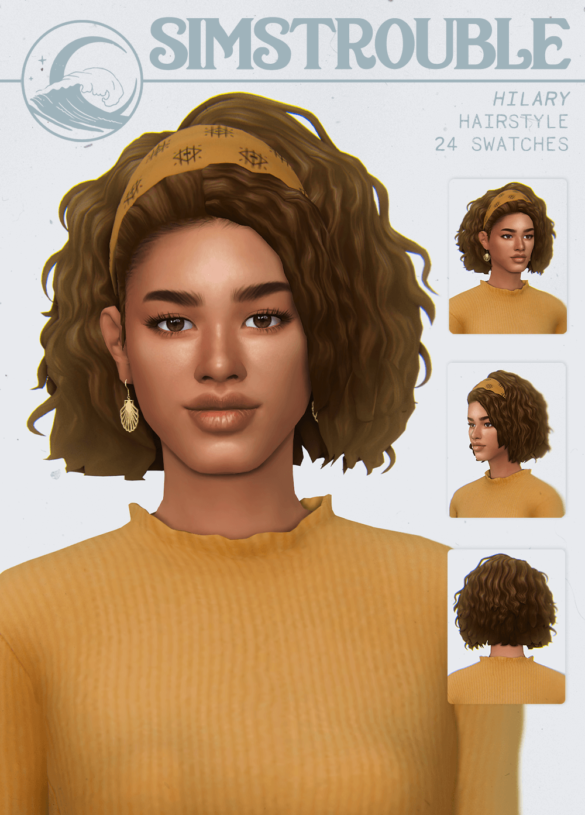 Sims 4 hilary hairstyle