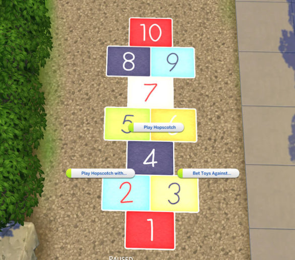 Sims 4 hopscotch game for kids