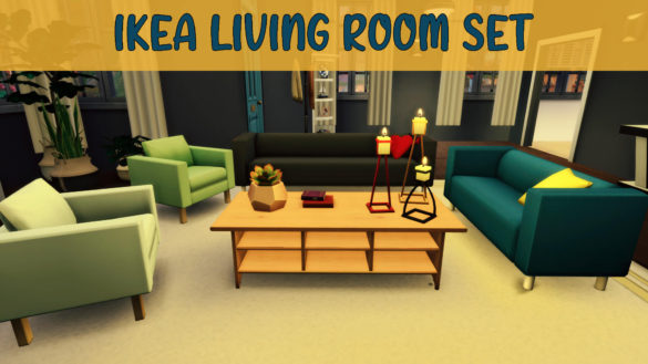 Sims 4 ikea living room set all cc