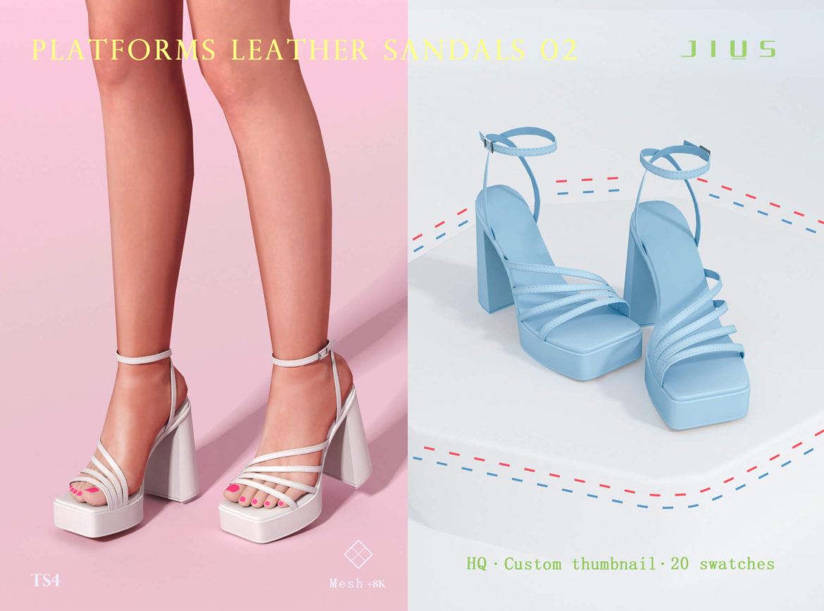 Sims 4 jius platforms leather sandals 02 20