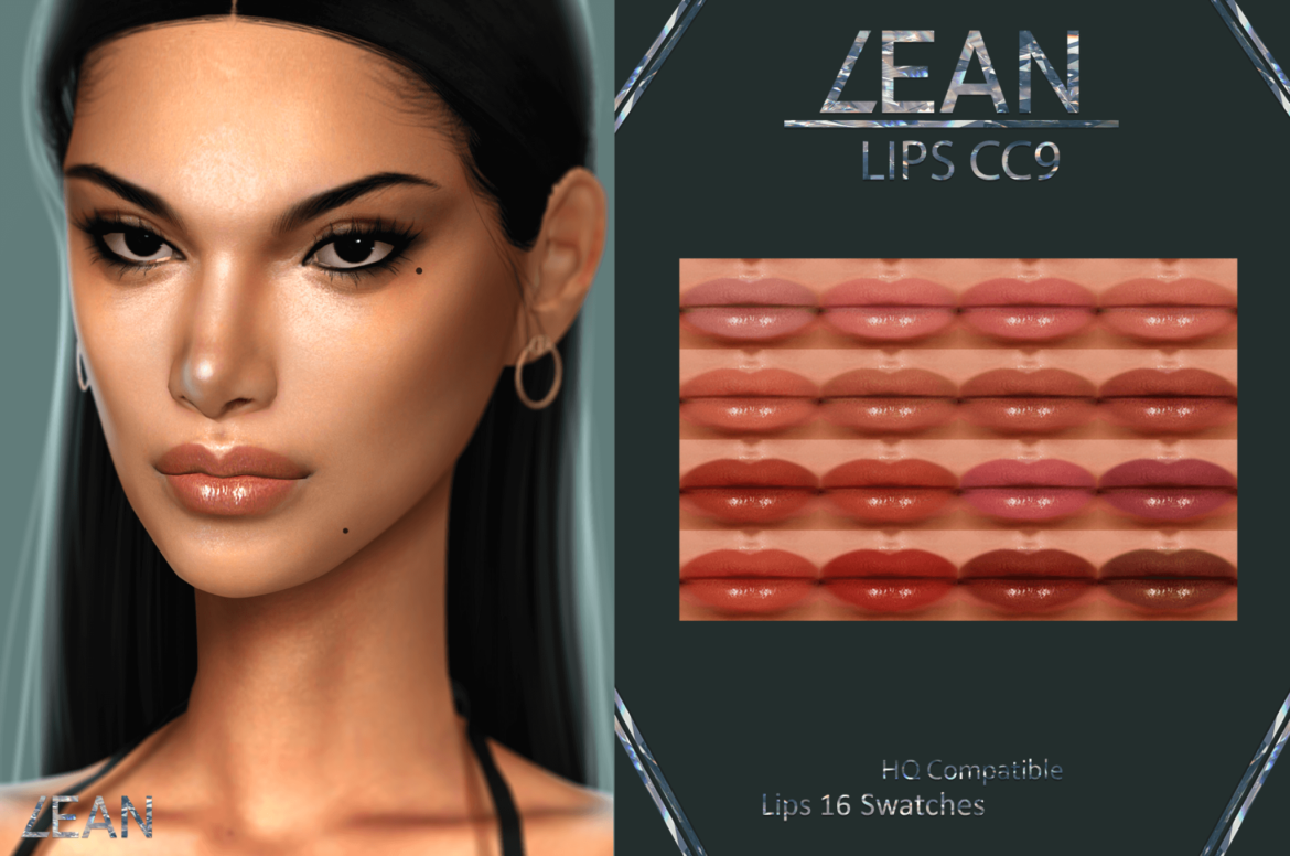 Sims 4 lean lips cc9 free makeup